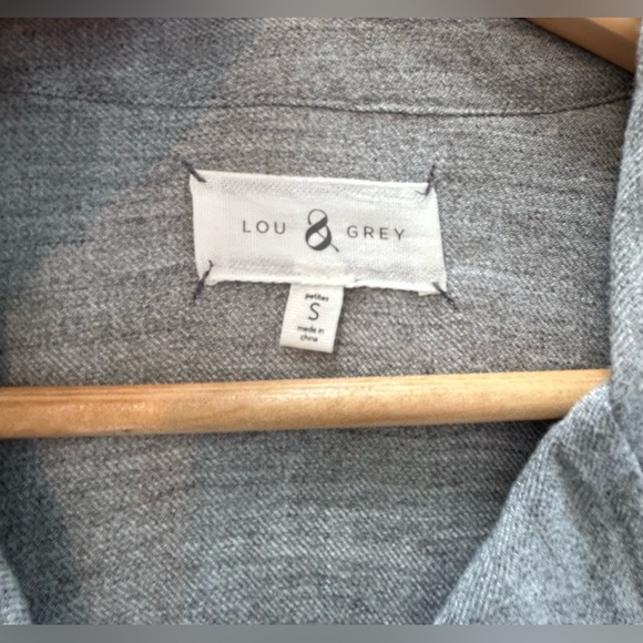 Lou & Grey Size Small Dress Tie at Front Great Condition Gray - Picture 8 of 9